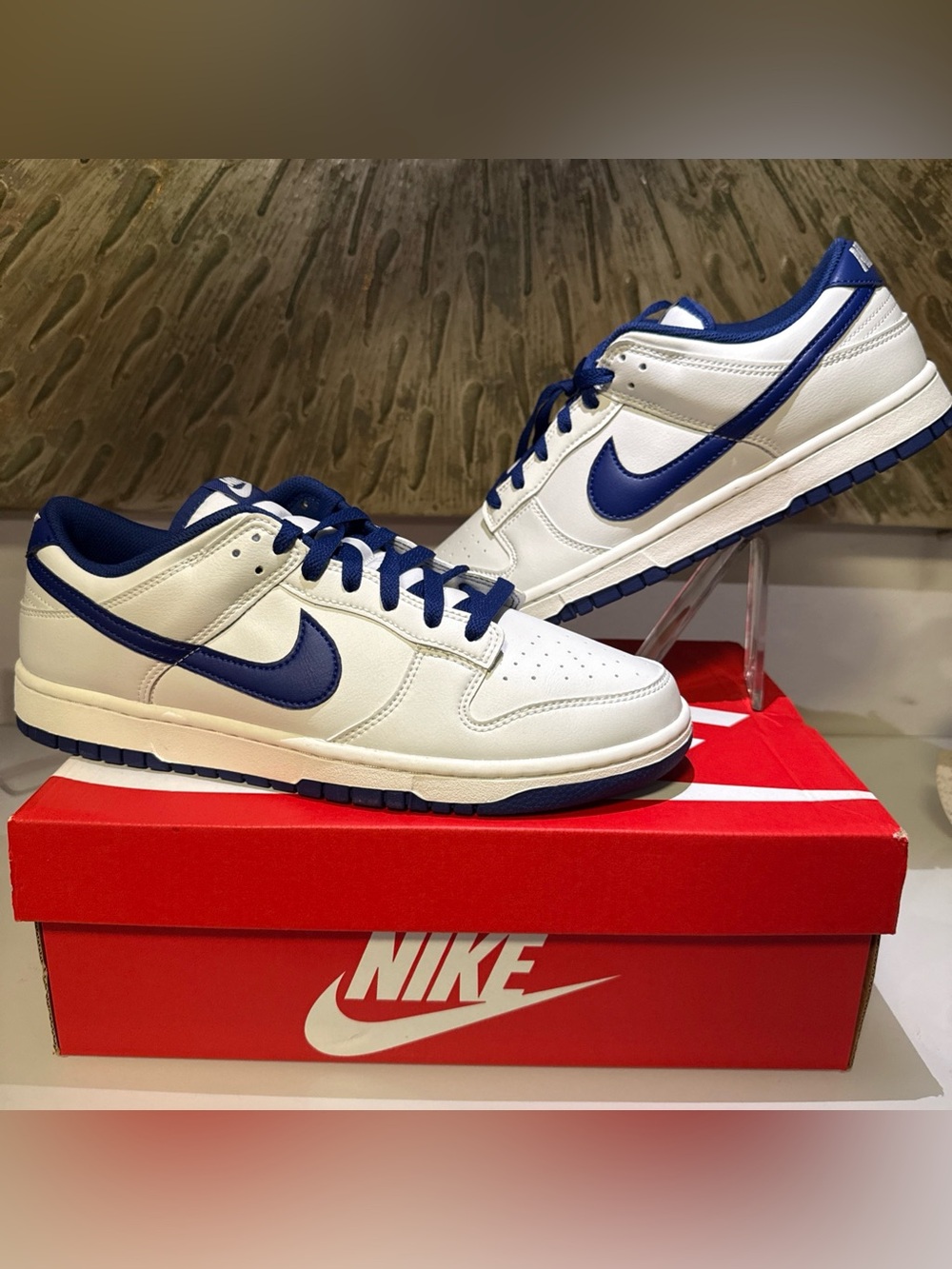 Nike Dunk Low Retro HF5441-117 Summit White Deep Royal Blue Men’s Size 11 NEW